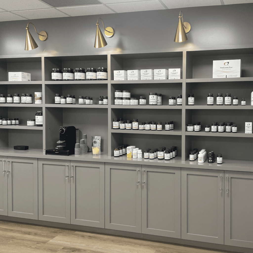 Hansen health solutions supplement shelving